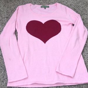 Heart sweater 90/10 cashmere